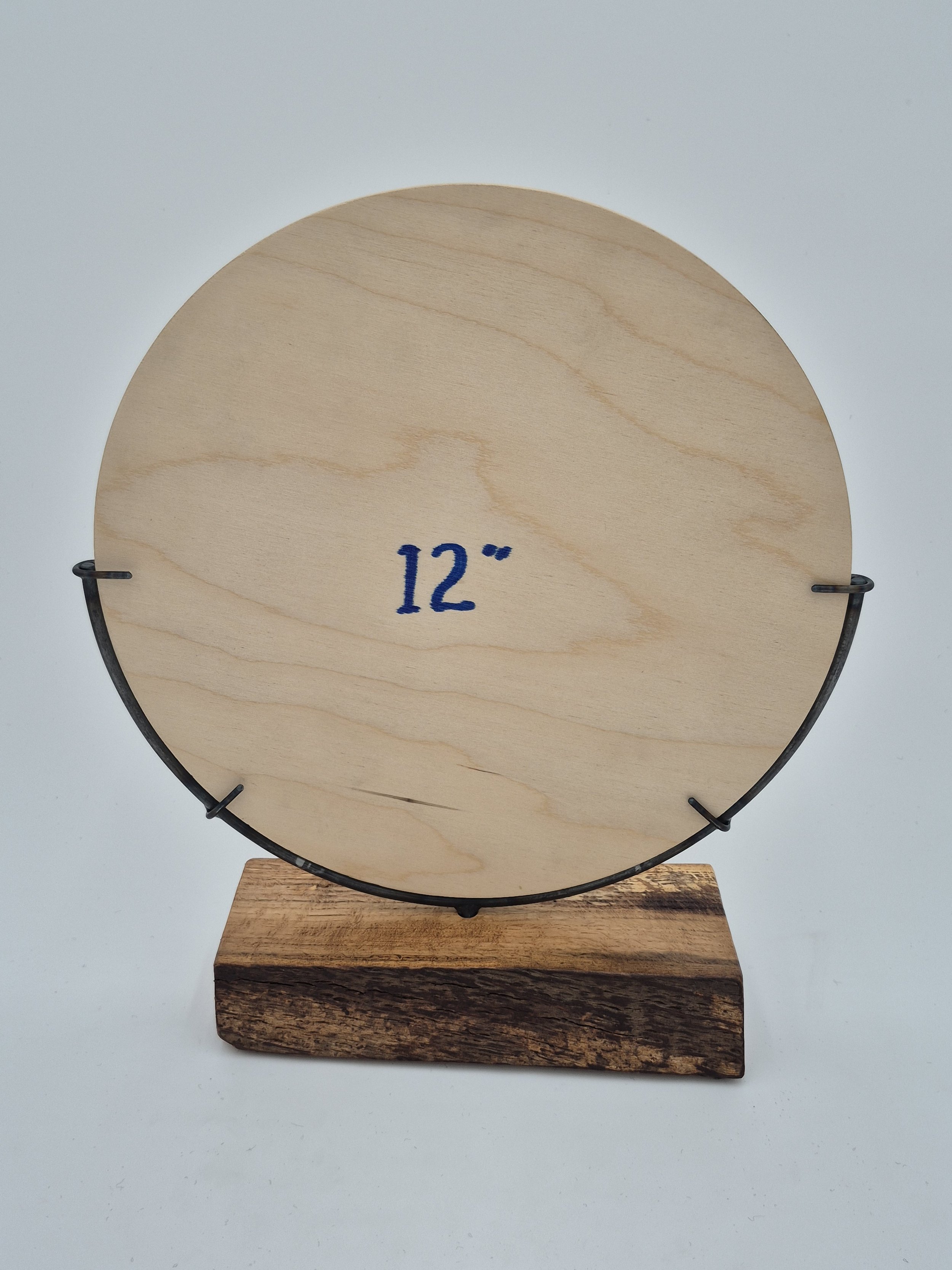 12" half moon stand on holly