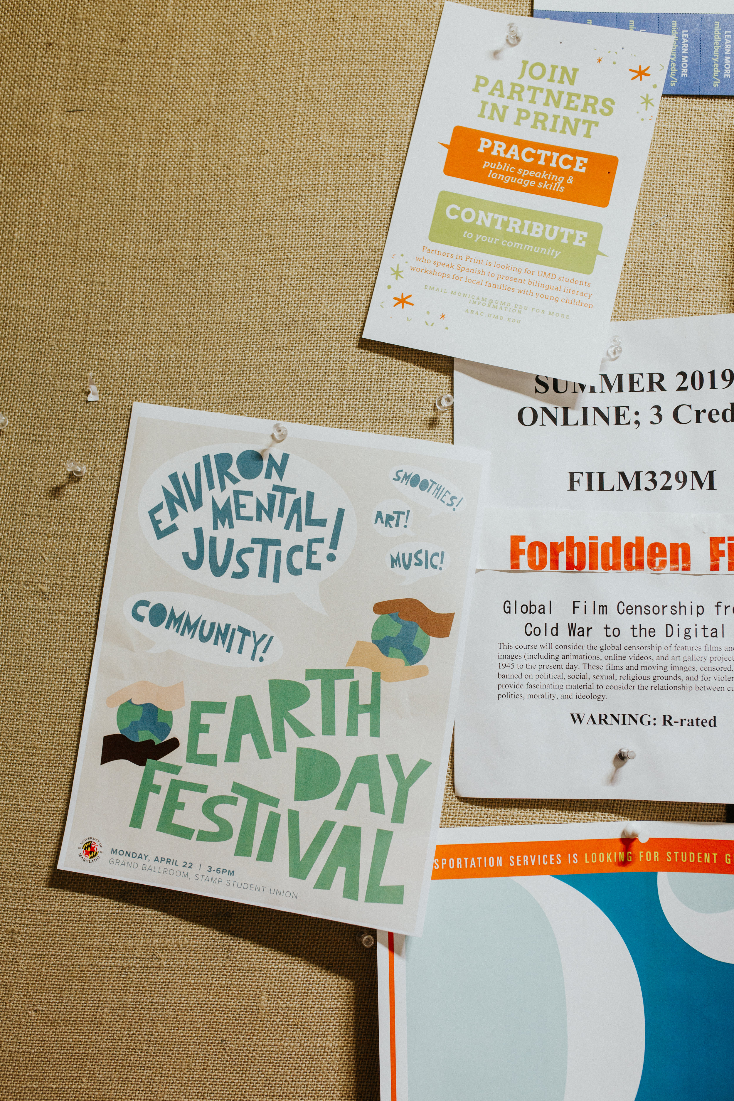 The text of my designs mimics hand-cut letters, and this coupled with the construction paper texture is meant to feel immediately familiar, nostalgic and therefore welcoming. The end goal was for viewers and visitors to feel empowered and motivated to come and pursue “Green Justice” in the welcoming environment of the Festival.