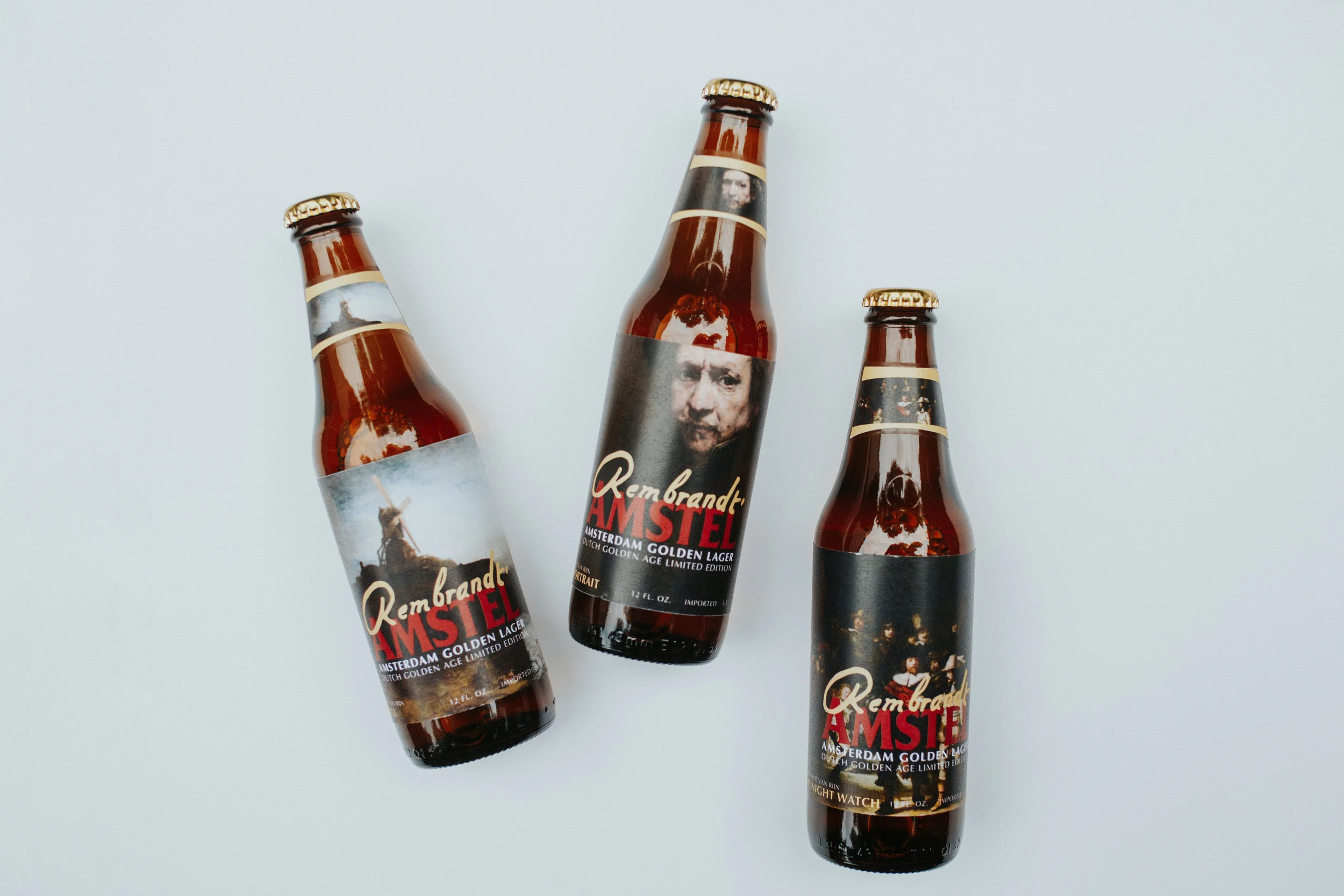 Each beer bottle label does this as well, in full wrap-around paper labels that have much more texture than existing plastic sticker labels on Amstel bottles. As customers hold their beer and run their fingers over the label, they may almost feel the paint.