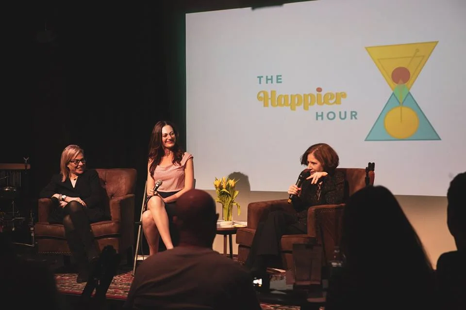Debbie Millman, Monica McCarthy, Kathleen Wallace at Caveat/Photo by Liz Magee
