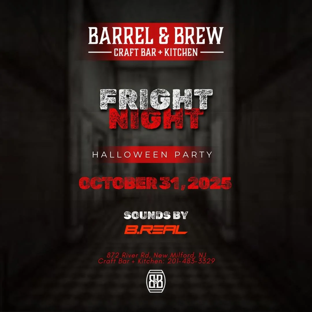 Masks on, lights low, bass high. 🖤
DJ Be Real &bull; Halloween Night &bull; Barrel &amp; Brew
Snag 1st, 2nd &amp; 3rd place in our costume contest!

#SpookySeason #BarrelAndBrew&nbsp;#CostumeContest