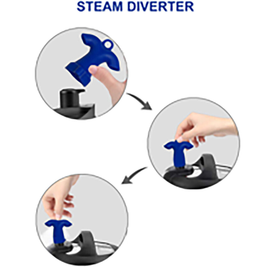 Grey Air Guide Diverter Anti-scald Steam Steering Attachment Steam Diverter  Pressure Cooker – the best products in the Joom Geek online store