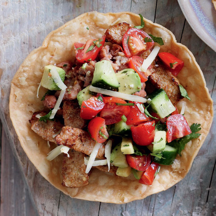 Tostadas de cerdo