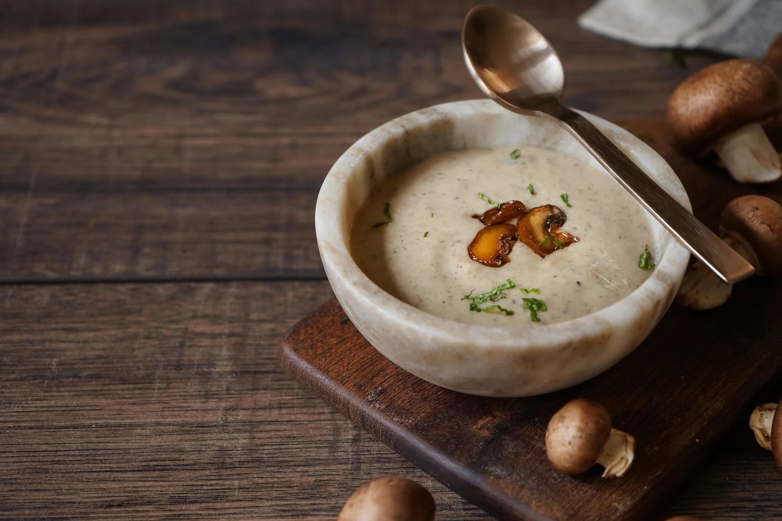 Homemade Buttery Mushroom Broth
