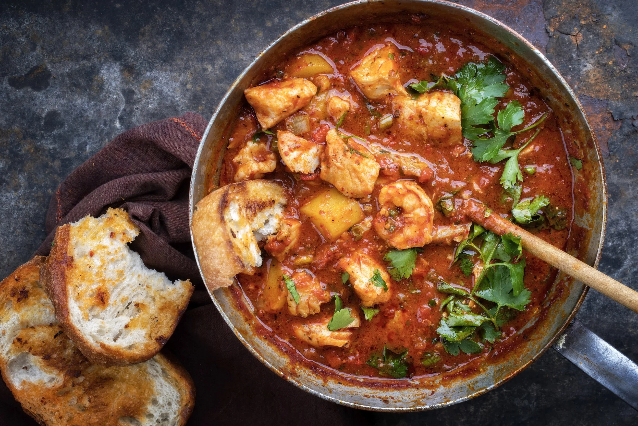 Saffron Shrimp &amp; Chicken Stew