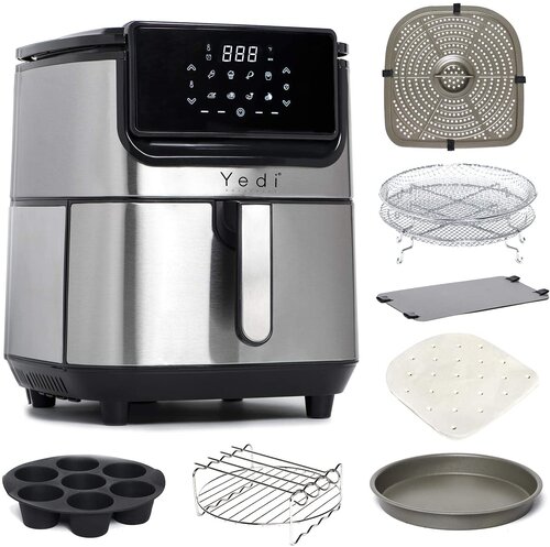 Yedi Tango, 2-in-1 Air Fryer and Pressure Cooker, 6 Quart, with Deluxe  Accessory kit