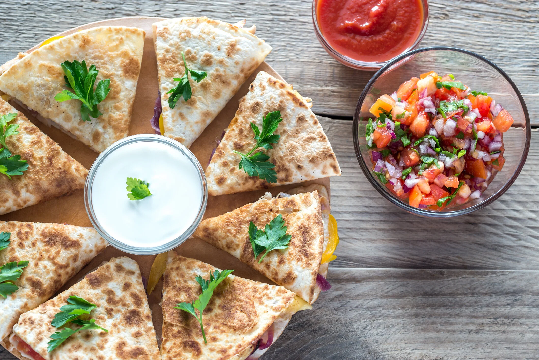 Mozzarella Quesadillas