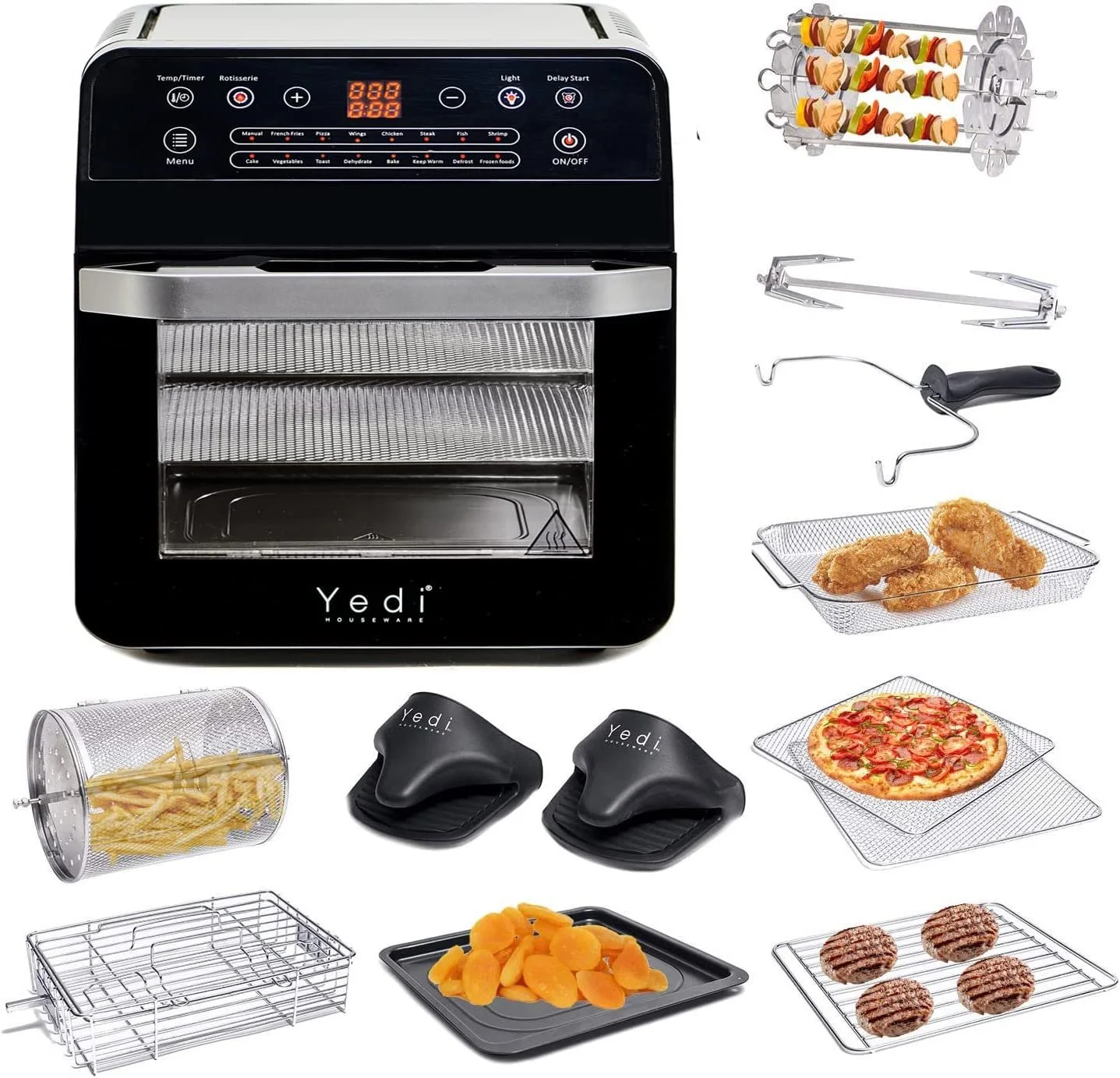 Total Package Air Fryer Rotisserie Oven (12.7 Quart)