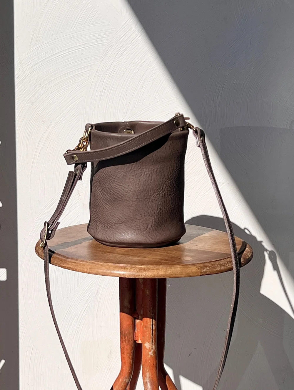 あやかさま専用＊ leather bucket bag mini AMULA LEATHER BUCKET BAG | GG<5