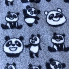 Grey Panda Fleece