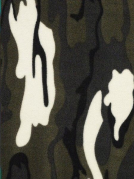 Grey / Khaki Camouflage Fleece