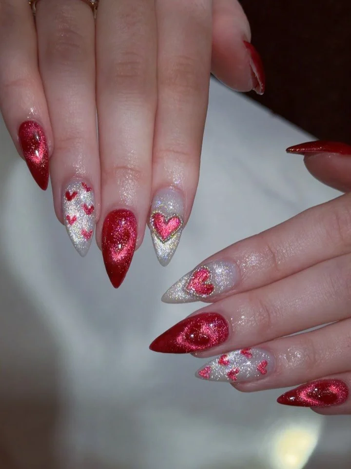 ✨Valentine Cat Eye Follow-Up&hellip; but make it Ashley&rsquo;s Edition 💘

If you loved our Cat Eye Valentine inspo post yesterday &mdash; wait &lsquo;til you see what Ashley brought to the table. These looks are hand-painted, magnetic, and pure hea