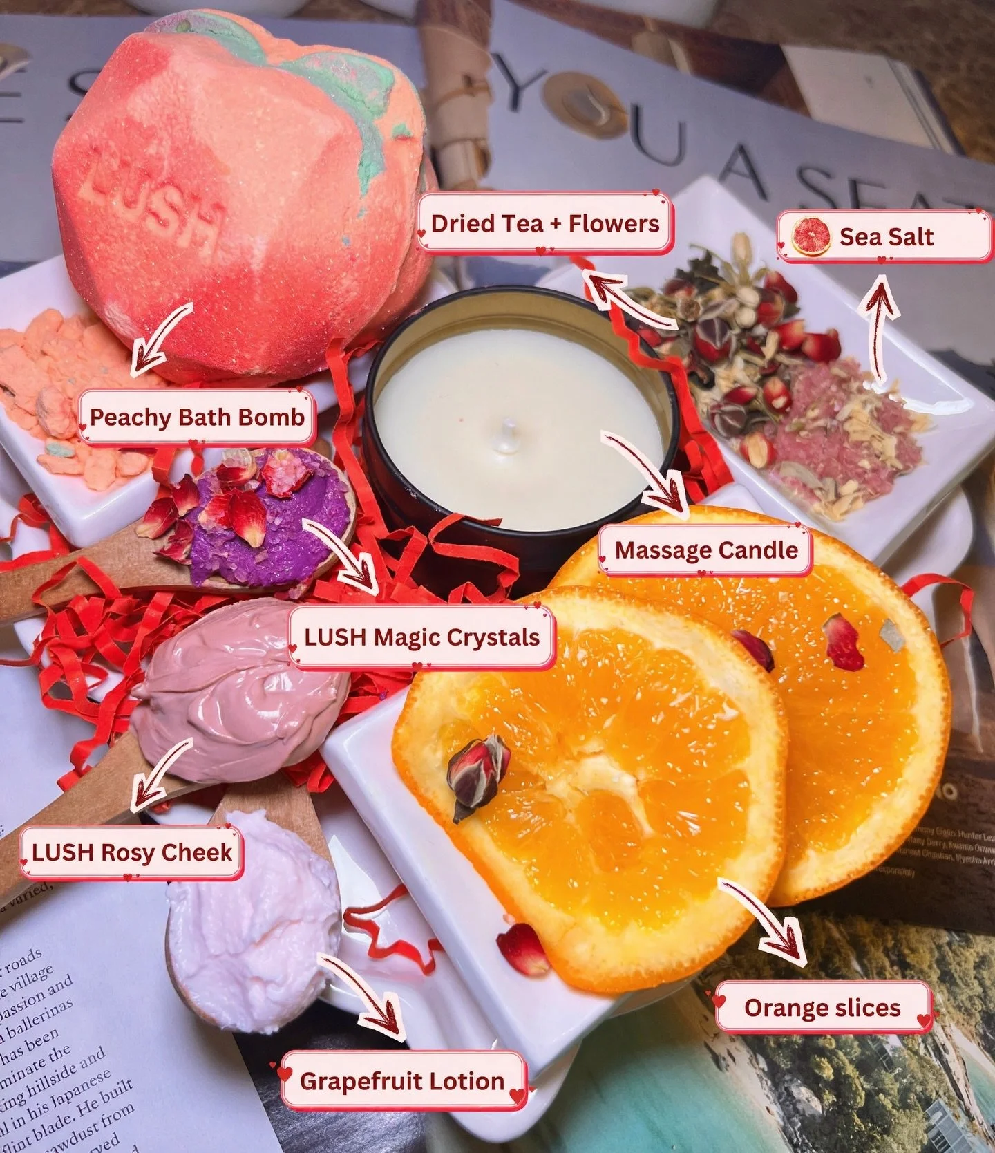 Introducing&hellip; ✨ The Love Language Pedicure ✨
A Valentine&rsquo;s treat designed for deep relaxation, soft skin, and shared moments 💕

Here&rsquo;s a peek at what&rsquo;s inside our dreamy, limited-edition setup:
🍑 LUSH Peachy Bath Bomb
🌸 LUS