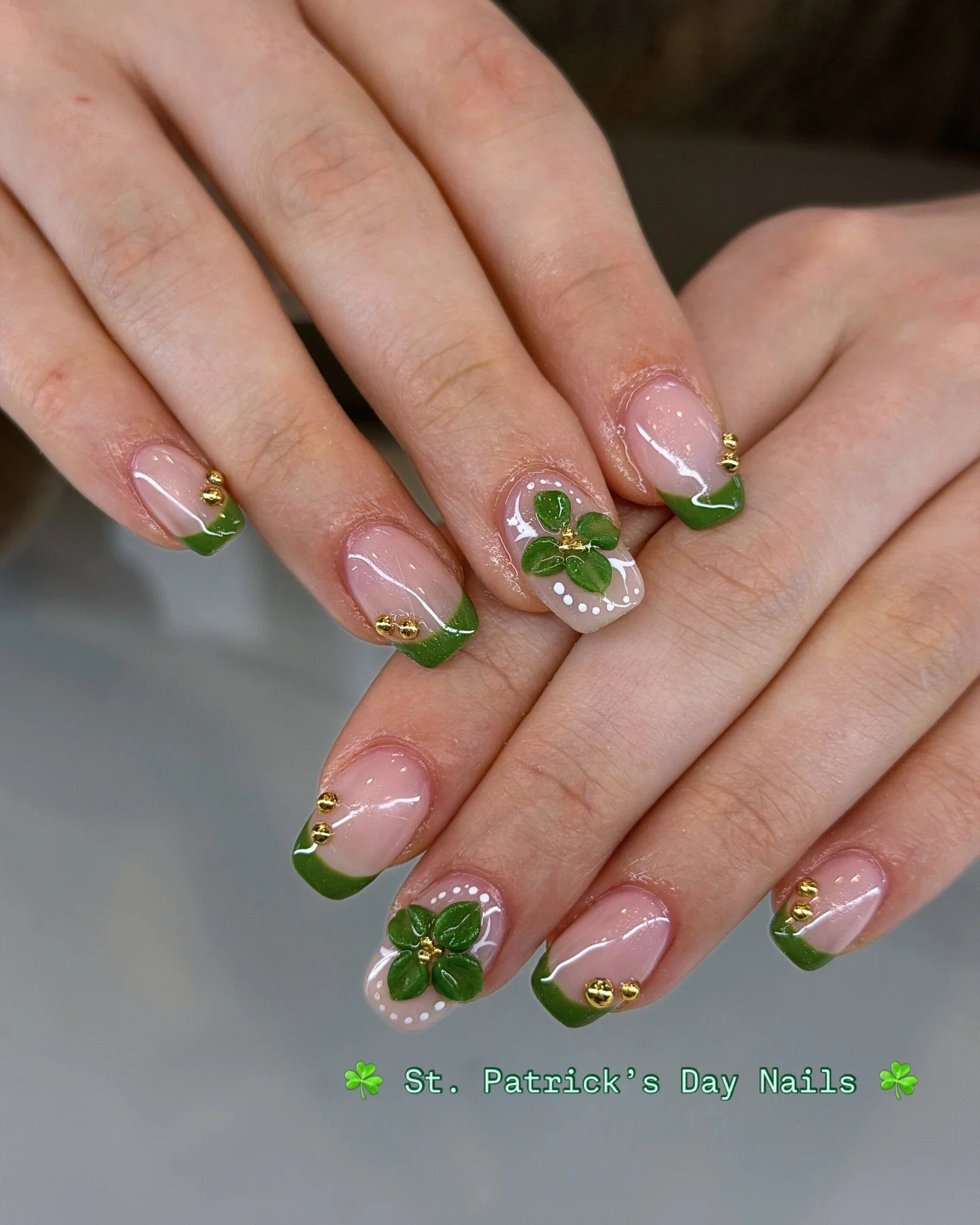 ☘️ St. Patrick&rsquo;s Day Lucky Clover Nails ☘️

Jason is finally back at Bliss Nails and just in time for St. Patrick&rsquo;s Day.

Fresh green French tips, 3D clover nail art, and gold accents for the ultimate lucky set 🍀✨

One of our clients&rsq
