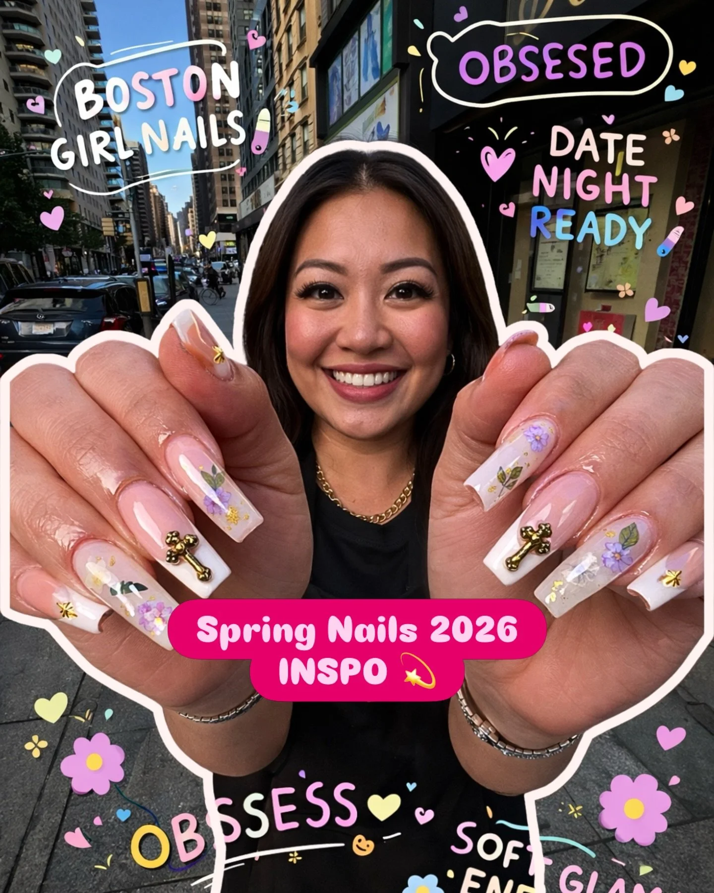 STOP scrolling&mdash;these are soft glam spring nails everyone&rsquo;s about to copy 🌸✨
ANNIE&rsquo;s EDITION &hearts;️
Delicate florals, milky nude + gold accents&hellip; the clean girl spring set you didn&rsquo;t know you needed 💅

#SpringNails20