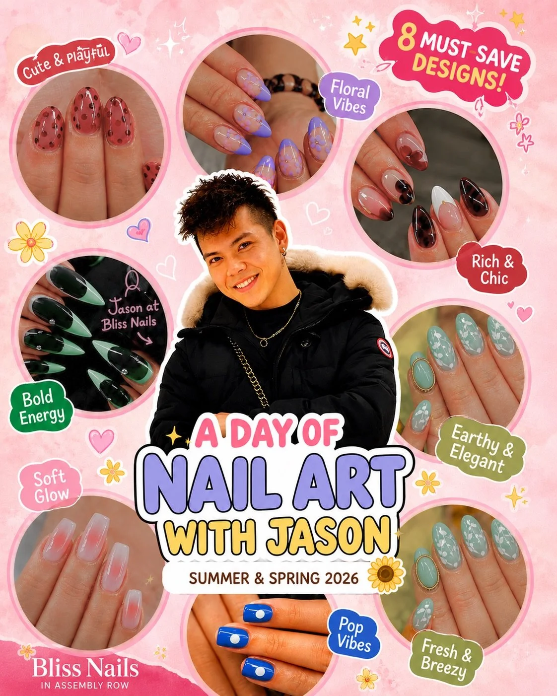 POV: you spent the day in Jason&rsquo;s chair and left with ART on your hands 🎨💅✨

From playful polka dots ❤️ to dreamy florals 🌸, chrome details ✨, and bold statement sets 💚&mdash;Jason understood every vibe assignment today 😮&zwj;🔥

Which set