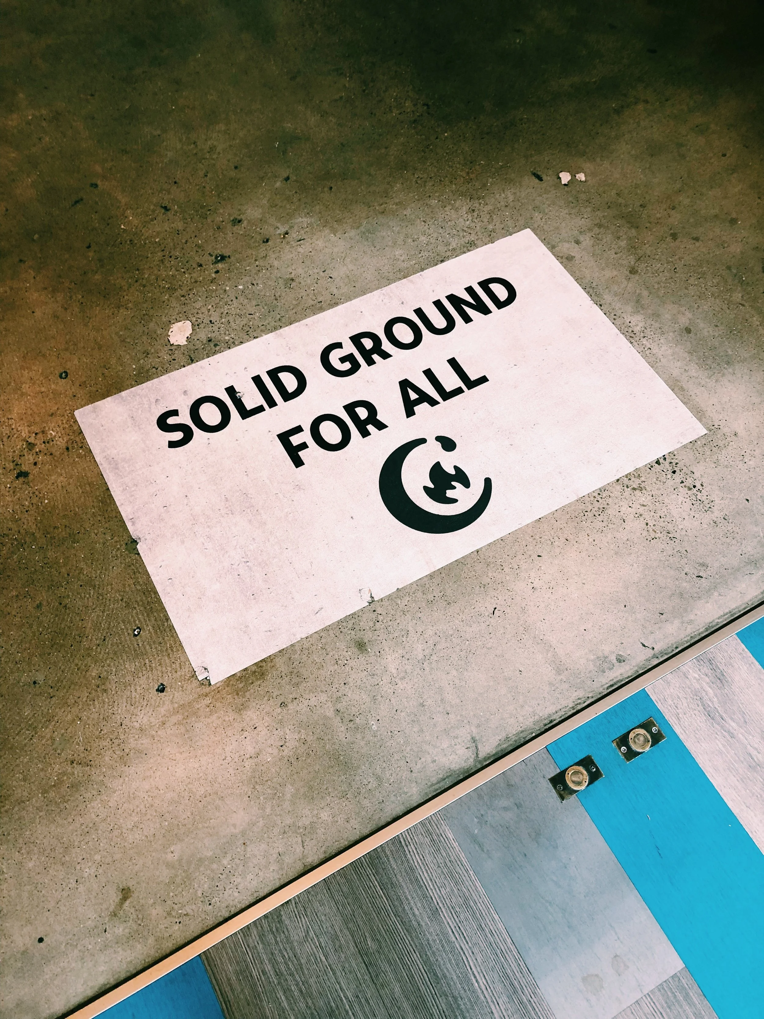 As you enter, you see this witty thang…