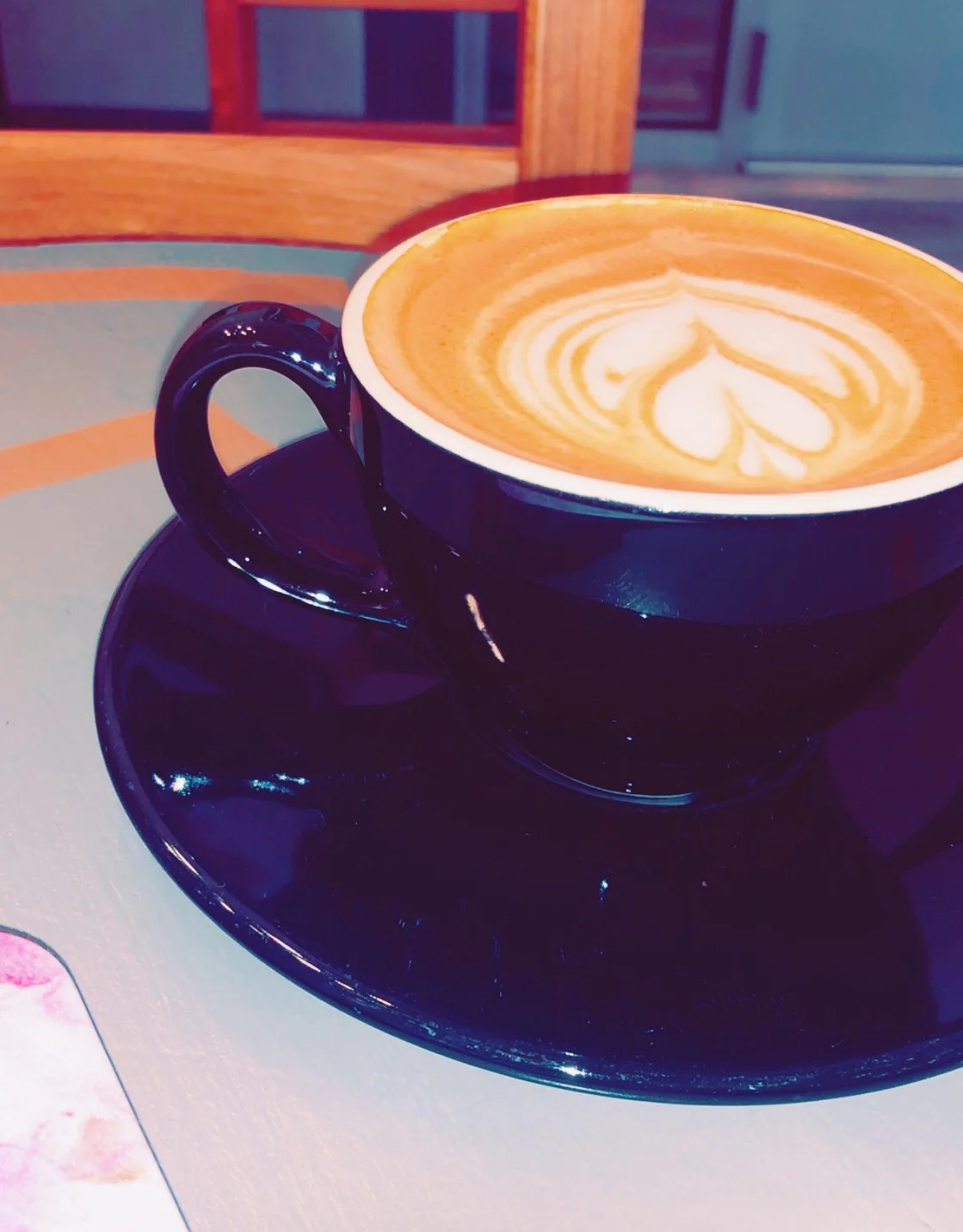 Cappuccino is pleasant to the eye and to the taste!
