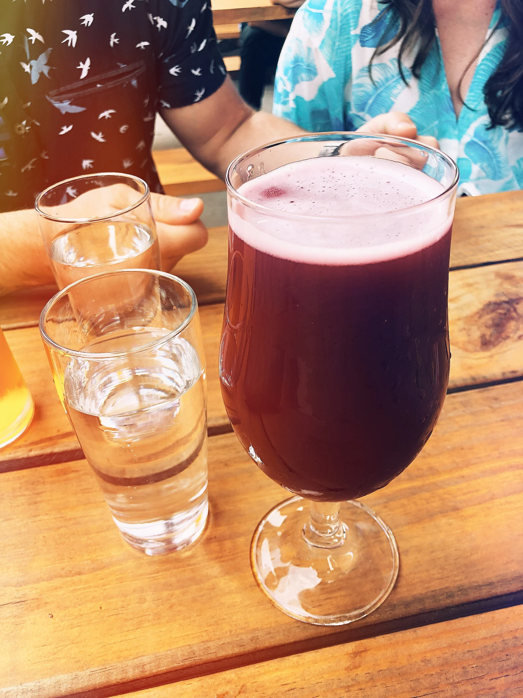 A pretty hefty pour!