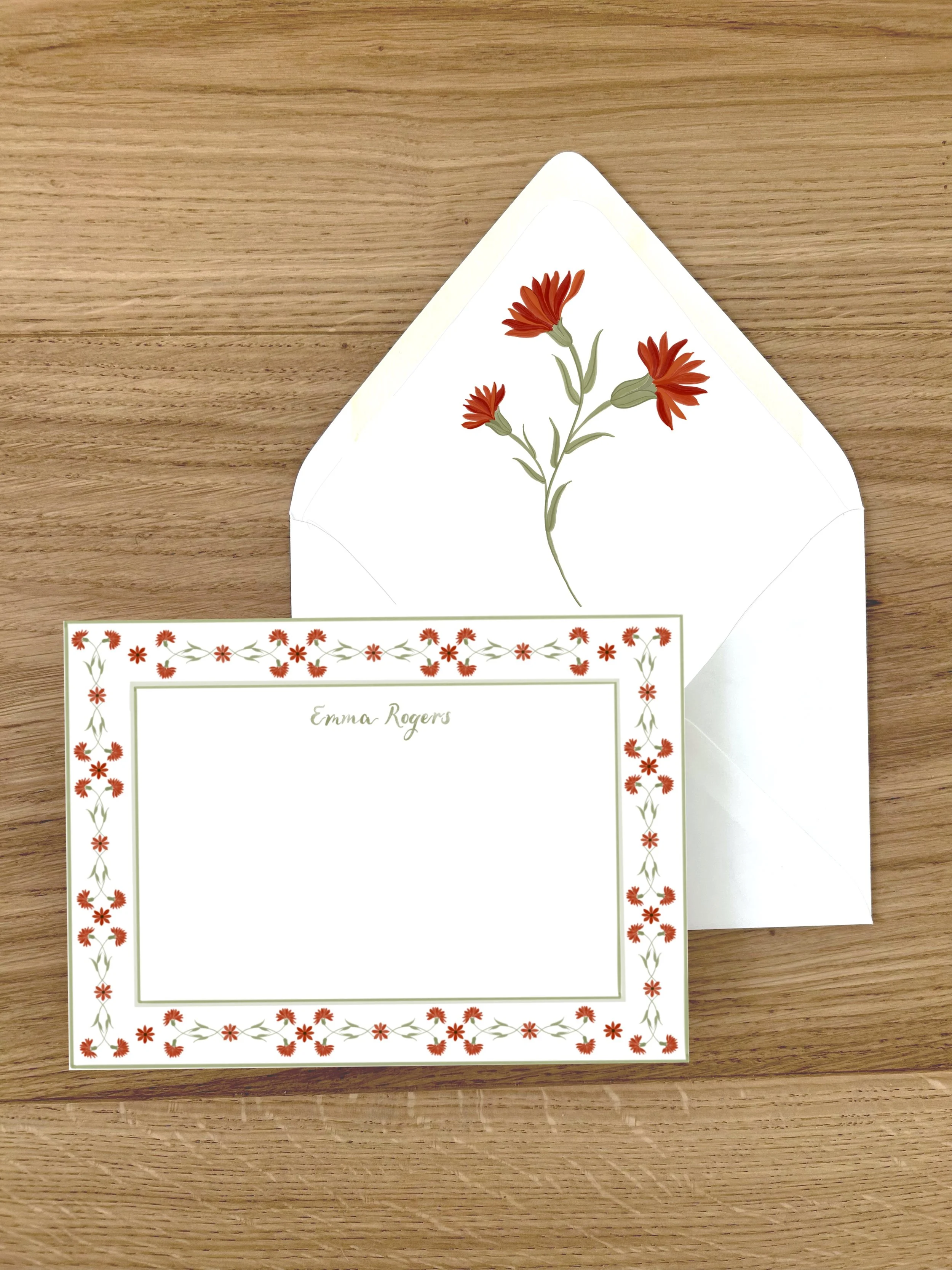 Red flower pattern stationery.jpg