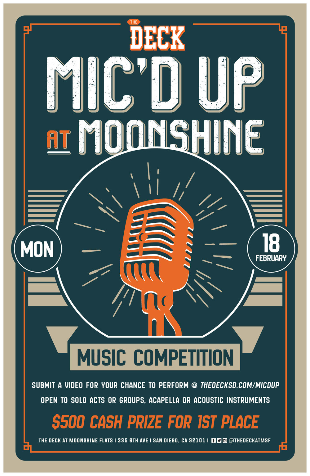Mic'd Up At Moonshine: Singing Competition at The Deck 