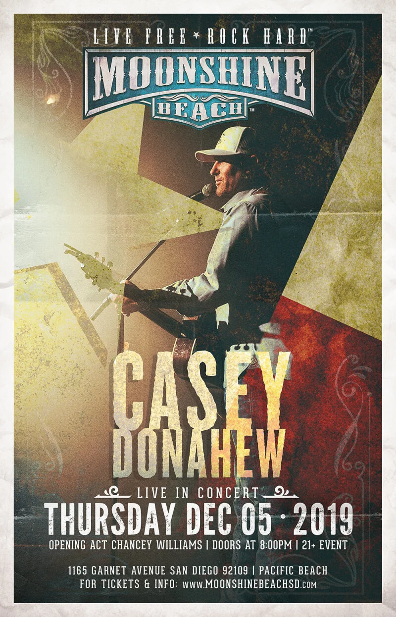 Casey Donahew is LIVE at Moonshine Beach in San Diego! 