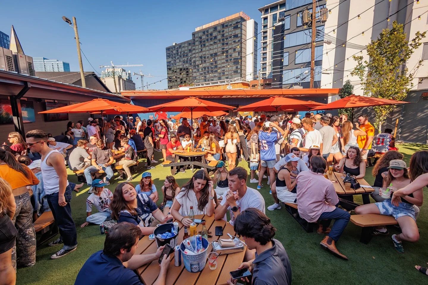 GAME DAY! Come get a spot for our #Vanderbilt vs #Alabama watch party— football drinks are flowing! 🏈