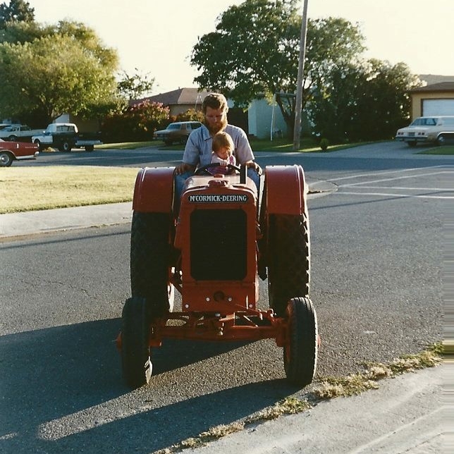 Riding tractors with Dad