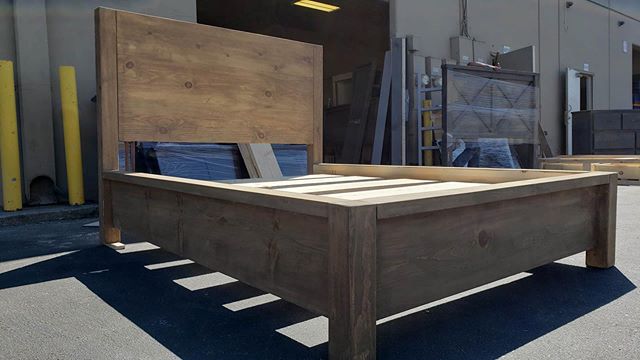 Bed frame comes in any size and any color. 
#furniture #furnituredesign #handmadefurniture #barnhousestyle #bed #bedroomdecor #bedframe #losangeles #longbeach #costamesa #orangecounty #ocmarketplace