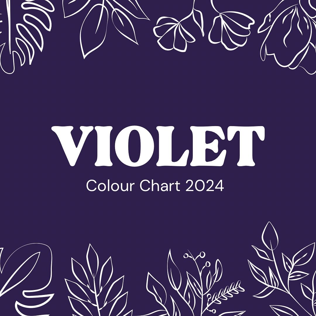 💟 VIOLET 💟 is a hidden gem on our Colour Chart in Classic Colours! 
 
She&rsquo;s a Classic colour like Black &amp; French Navy and she&rsquo;s also helpful in covering marks and stains and she has a gorgeous warmth about her that always excites ou