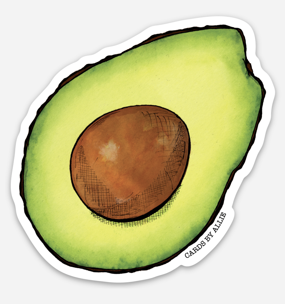 Avocado Sticker