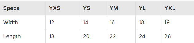 Zuni Youth Sizing.png