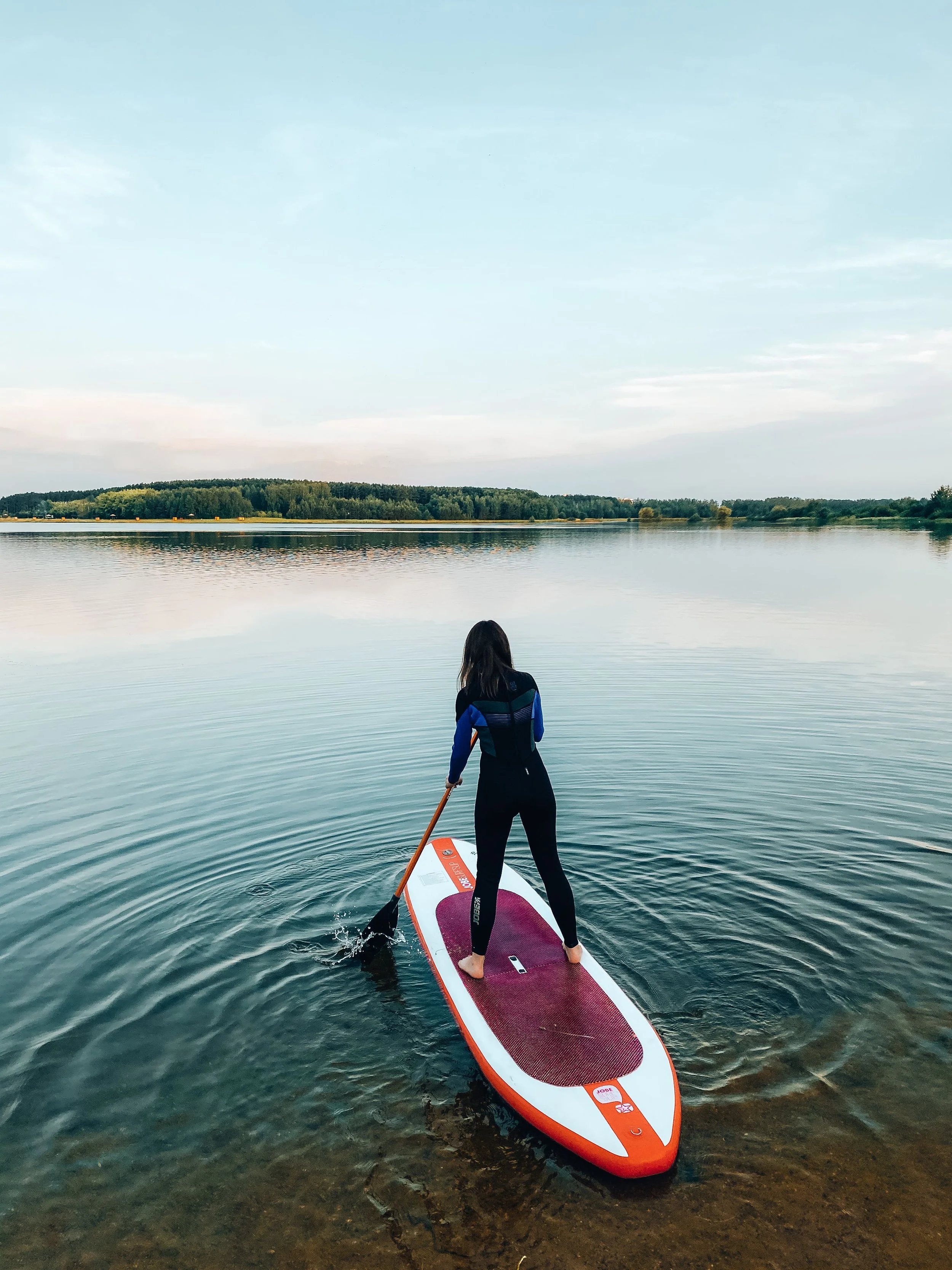 SUP Yoga on the Paw Paw River with Jaimie Wilke