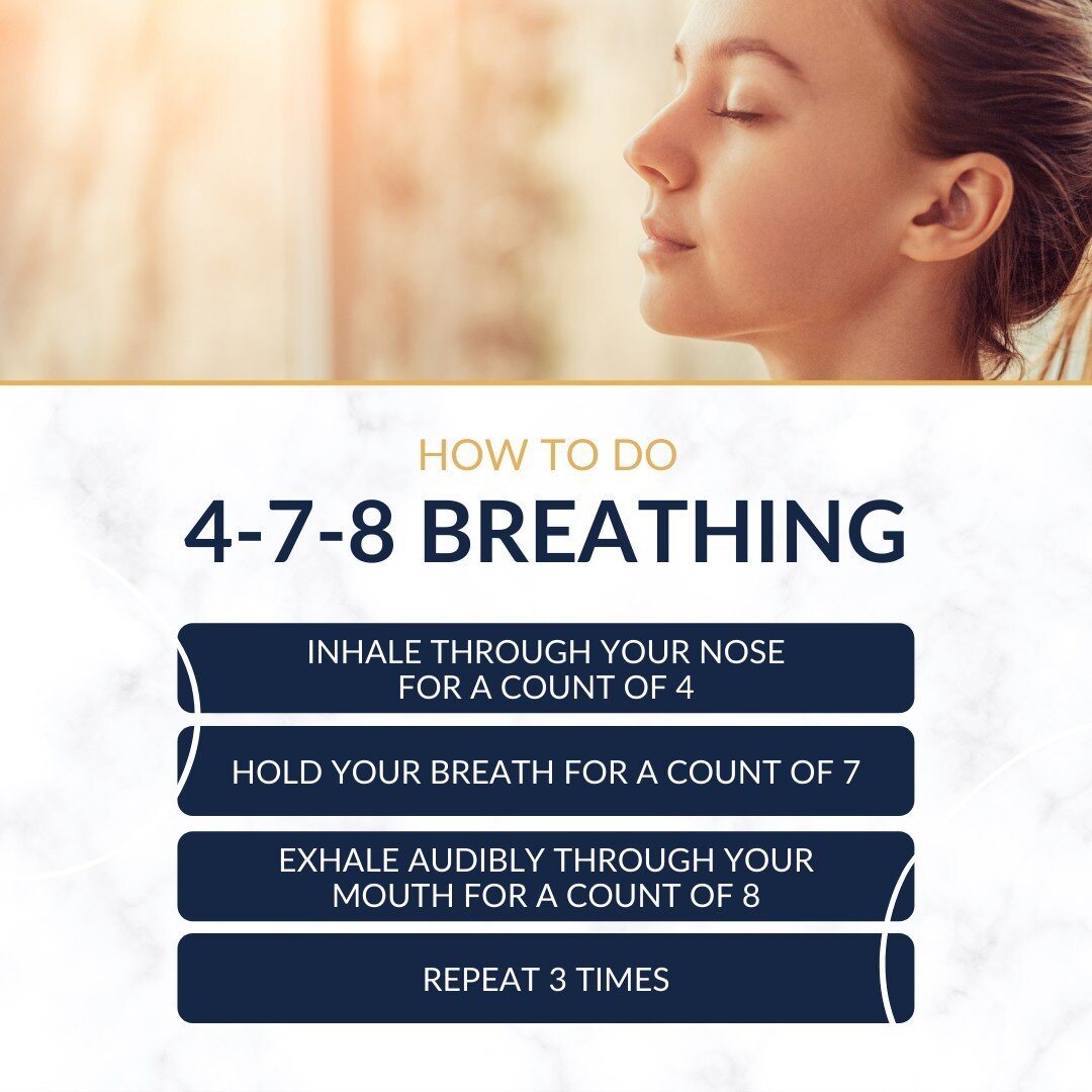 Dr. Tyler Saunders recommends breathwork for stress management, as it's one of the simplest ways to activate your parasympathetic nervous system, responsible for functions like rest and digestion. A great place to start is with 4-7-8 breathing: 

✅ I