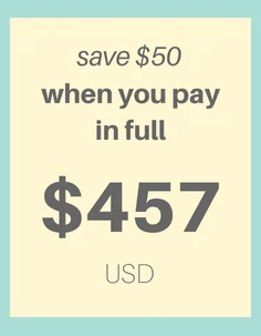 BEST VALUE Save $50 when you pay in full