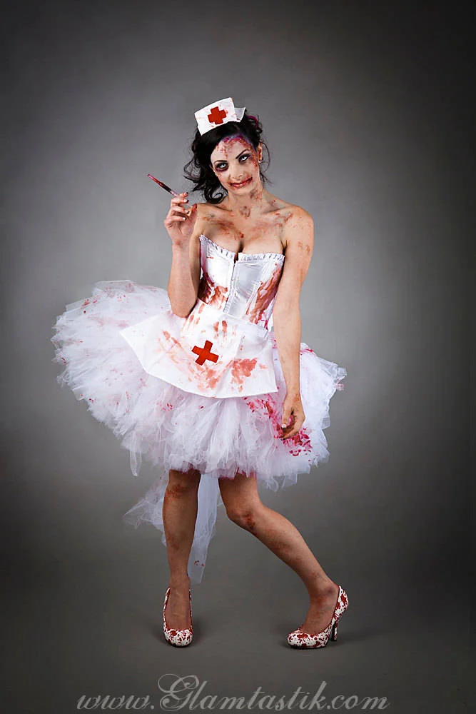 Size small Bloody Nurse Costume Burlesque Ready to Ship