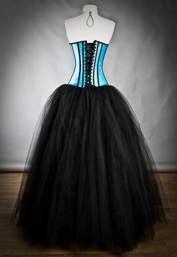 turquoise black prom dresses Primavera Couture Floral Beaded Prom Dress 4533