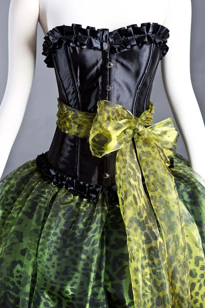 burlesque green dress pattern Christina Aguilera Burlesque Green Dress