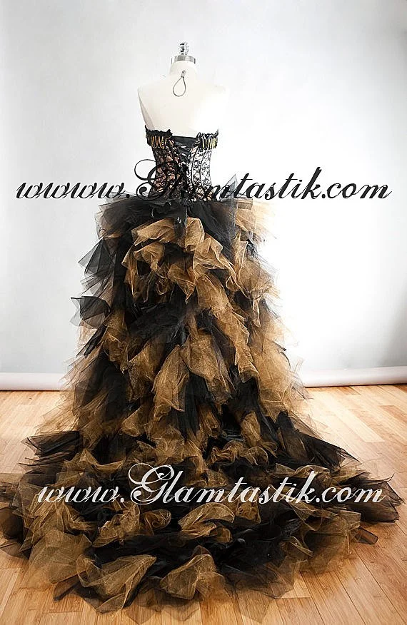 short in the front long in the back dresses black Trendy Off Shoulder Black Tulle Homecoming Dress Short Front Long Back
