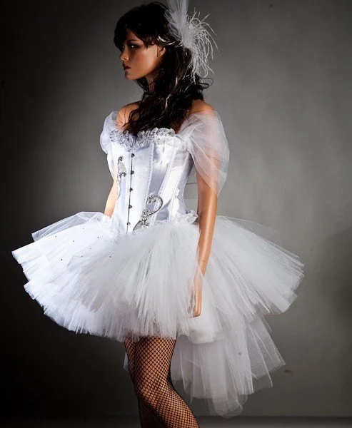 white christmas dresses Dreamland Ivory Sweetheart Corset Mini Dress With Tulle Overlay – Club L  London main image 1