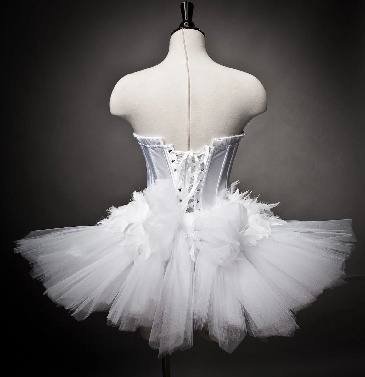 Custom Size White Swan Ballet costume Burlesque tutu  Glamtastik