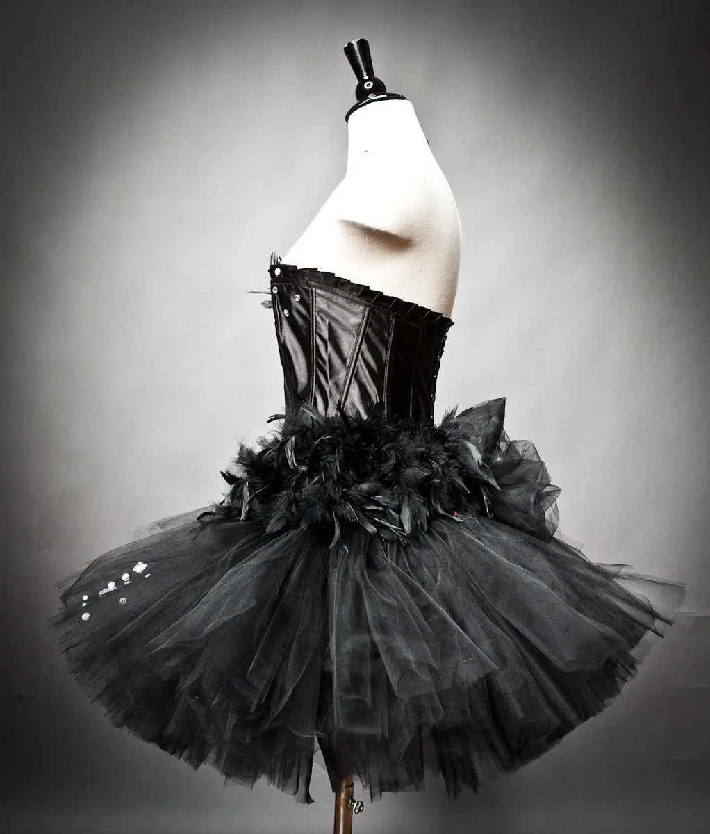 Custom Size Black Swan Ballet costume Burlesque tutu Glamtastik Custom Size Black Swan Ballet costume Burlesque tutu Glamtastik