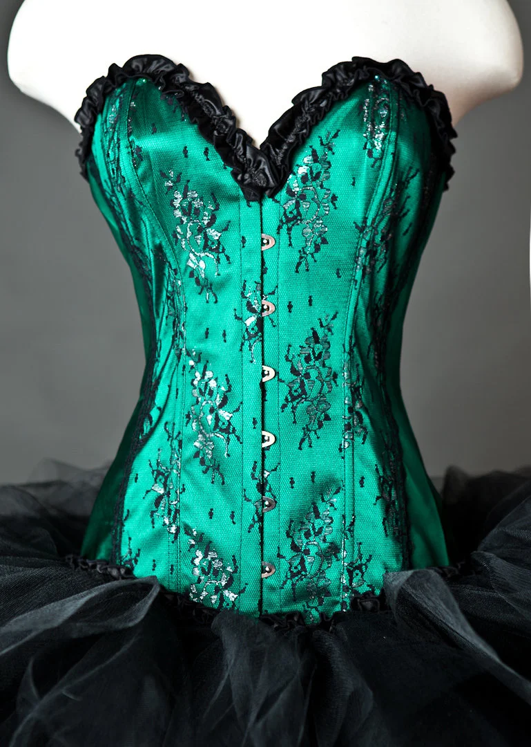 slim fit dress slacks Green Corset Dress main image 1