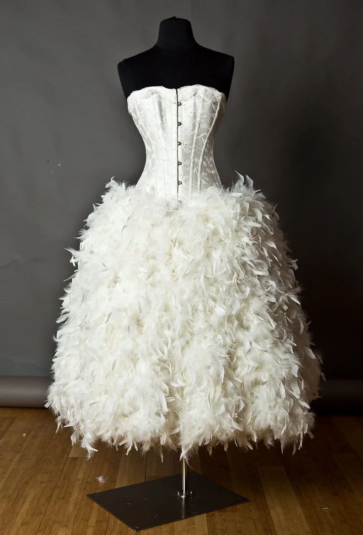 white christmas dresses Renaissance Dress in Obsidian main image 0