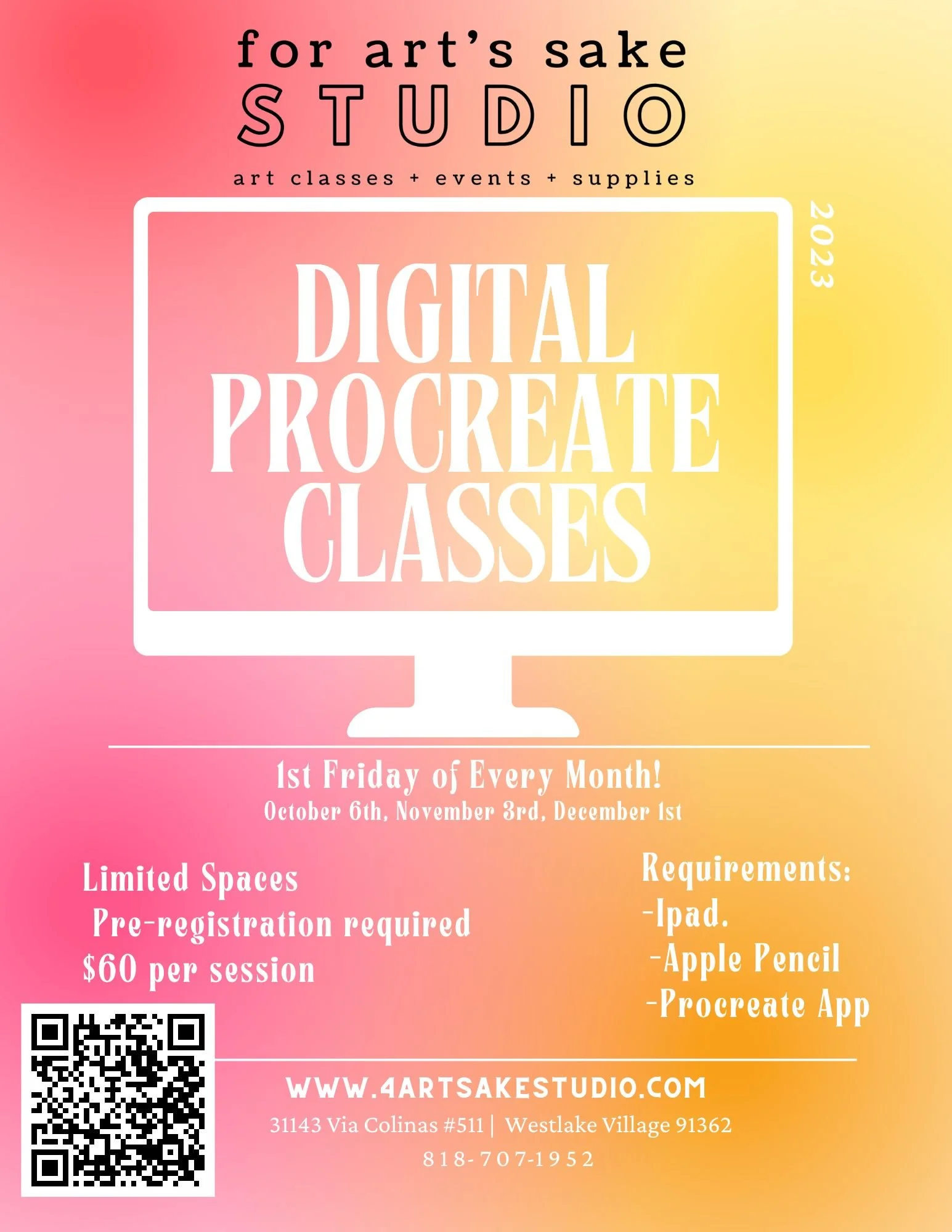 kids + teen classes — For Art's Sake