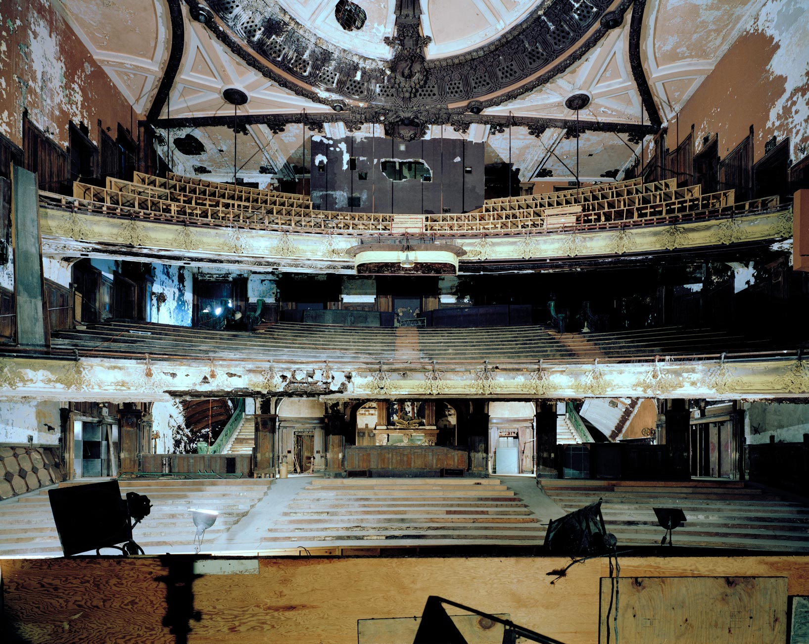 Interior of the New Amsterdam Theatre, before renovations began. Credit: Whitney Cox