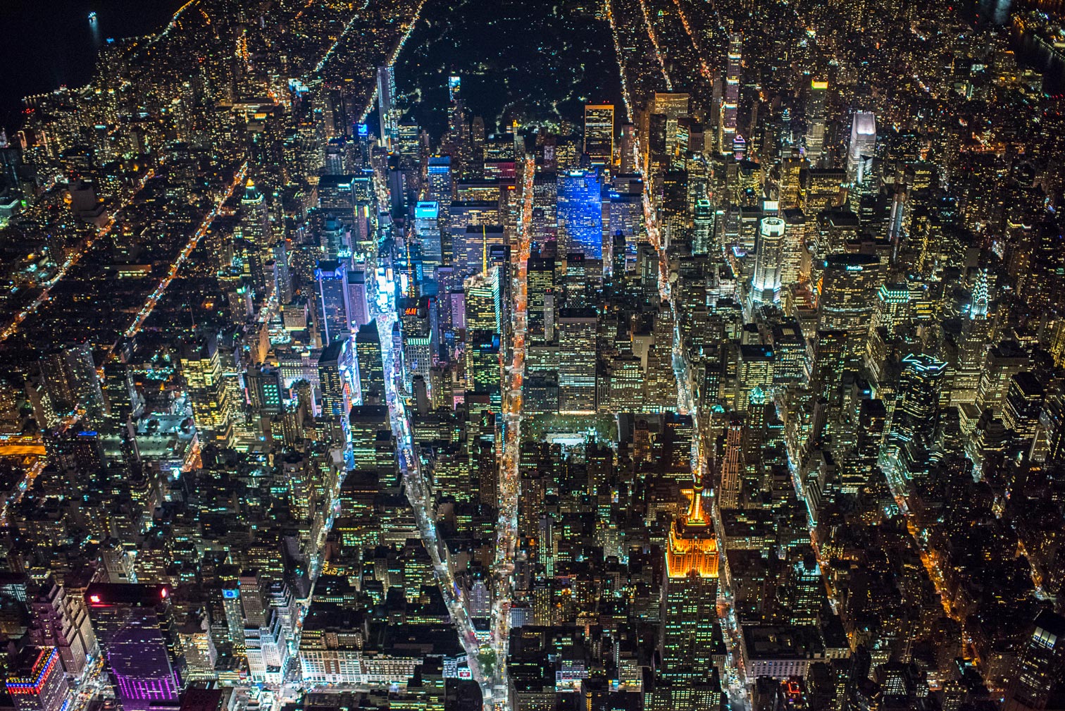 The lights of Times Square shine bright. Credit: NYCEDC