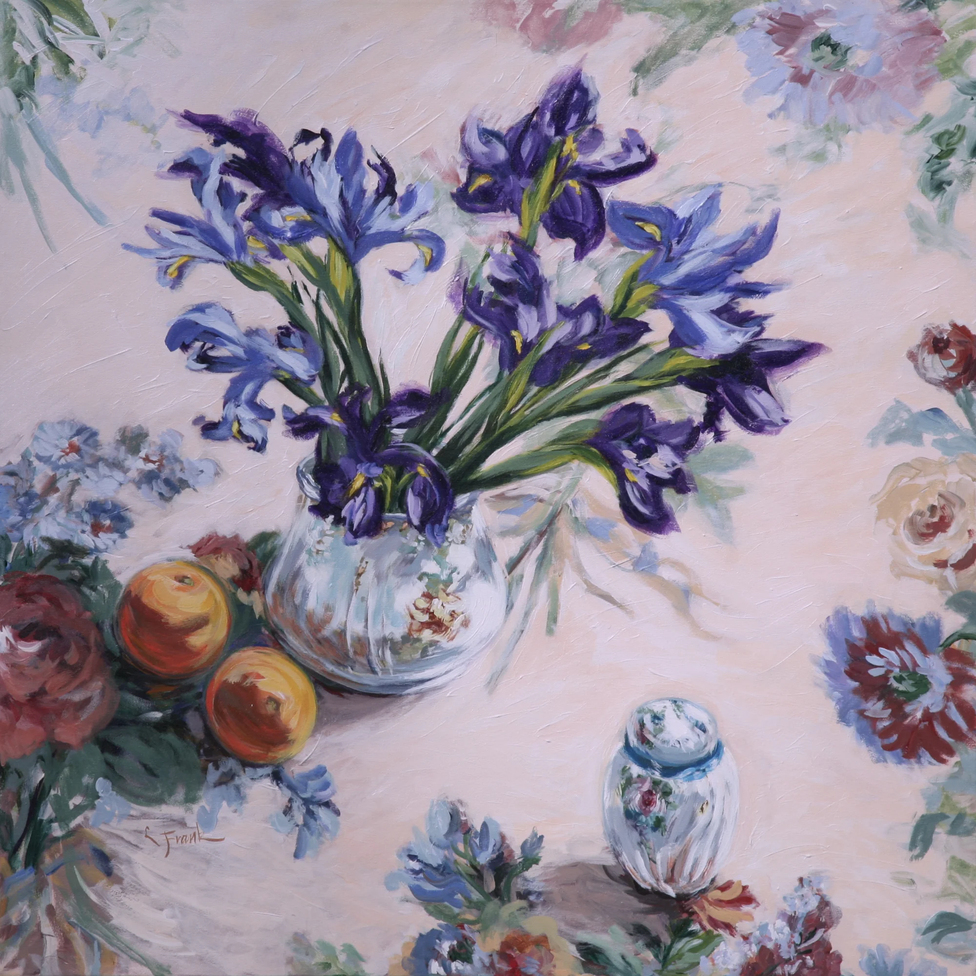 Irises & Oranges