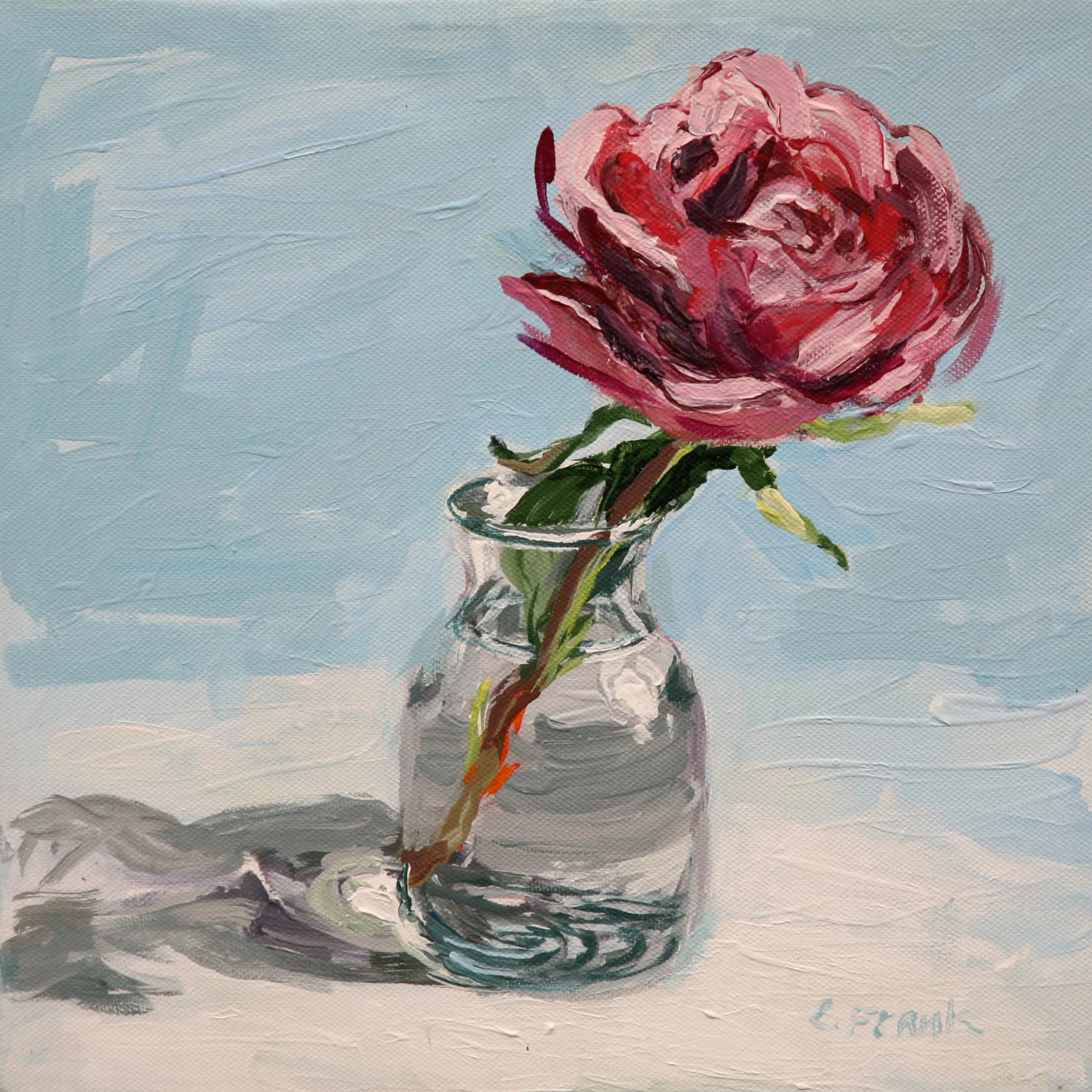 Rose Study (Blue)