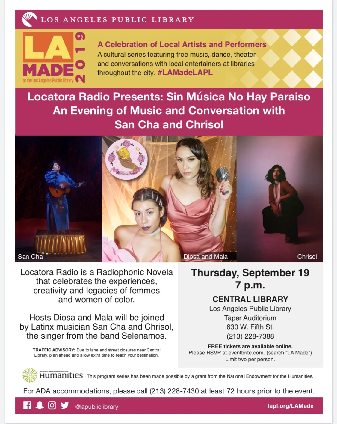 LA Made— Locatora Presents: Sin Música No Hay Paraiso